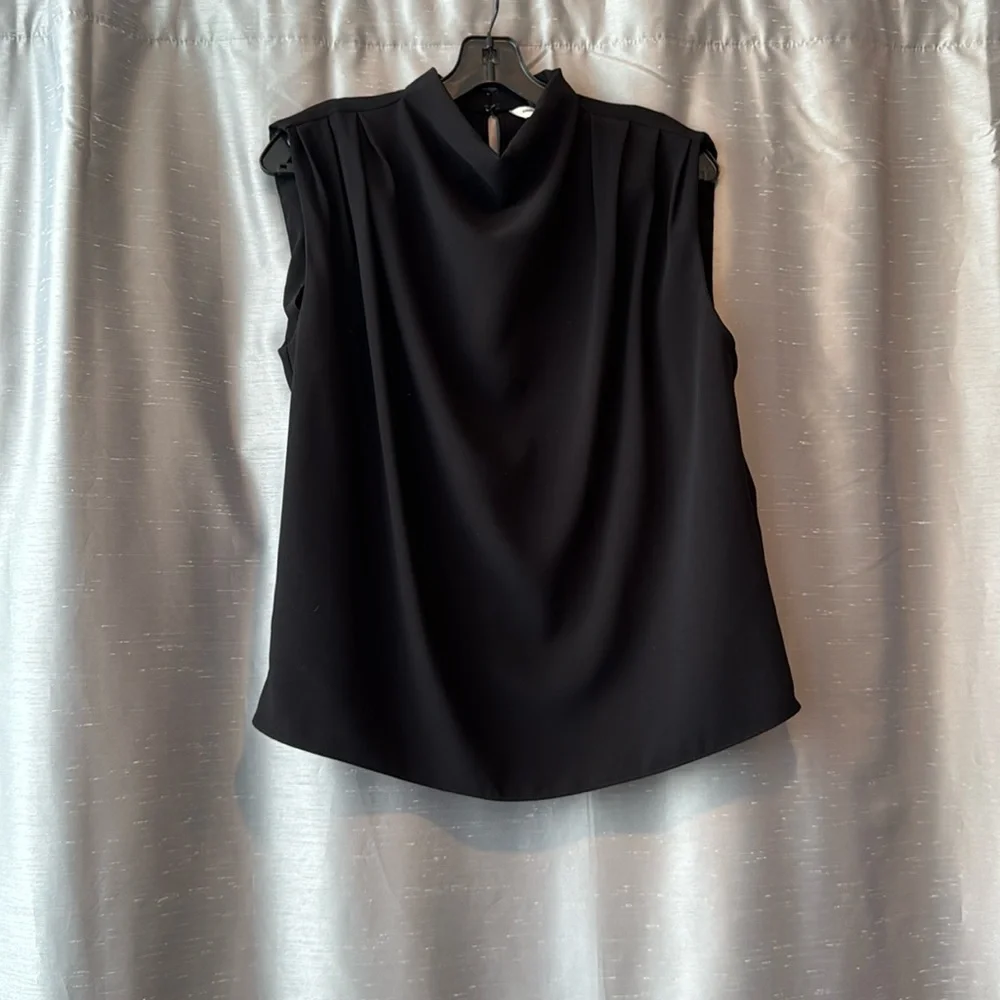 Amanda Uprichard Sleeveless Fabienne Top Size Medium Black - Picture 4 of 5
